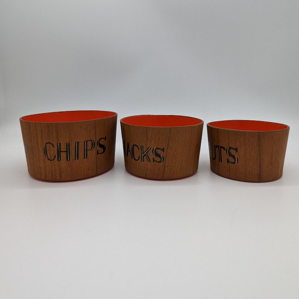 Vintage Nuts Snacks Pretzels Potato Chips Retro Containers Missing Lids Wear - Picture 4 of 11